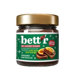Bettr No Added Sugar Hazelnut Cacao Spread with Spices and Orange 250g