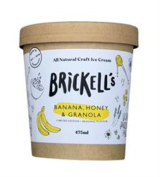 Brickells Banana Honey & Granola Ice Cream 475ml