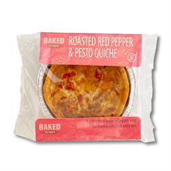 Chunk Gluten Free Roasted Red Pepper and Pesto Quiche 165g