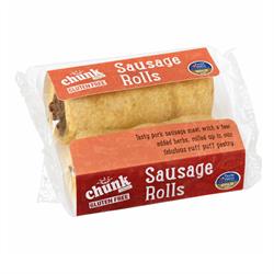 Chunk Gluten Free Twin Pack Sausage Rolls 220g