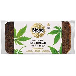 Biona Organic Rye Bread - Hemp Seed - 500g