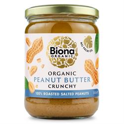 Biona Biona Peanut Butter Organic Crunchy with Sea Salt 500g