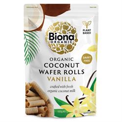 Biona Biona Organic Coconut Rolls Vanilla 100g