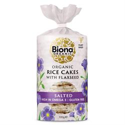 Biona Biona Organic Rice Cake with Flaxseeds 100g