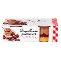 Bonne Maman Bonne Maman Chocolate & Cherry Patisserie Pot 2x90g