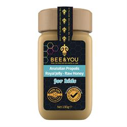 Bee and You Bee&You Anatolian Propolis RoyalJelly Raw Honey for Kids Mix 190g