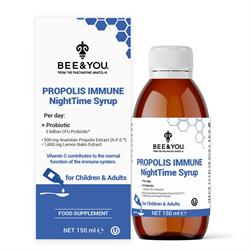 Bee and You Propolis Immune Night Time Syrup. 150ml