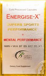 BioTech Life Sciences Energise-X NMN NAD+ CoQ10 powder Vit A D3 E K2 B 25 servings