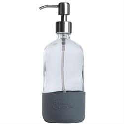 Bower Collective Bower Glass Silicon Sleeve Pump Dispenser in Granite - 500ml