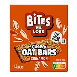 Bites We Love BitesWeLove Chewy Oat Bars Cinnamon Roll Multipack 4x30g