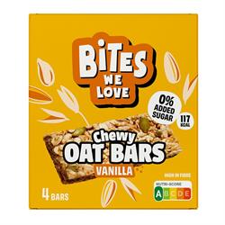 Bites We Love BitesWeLove Chewy Oat Bars Vanilla Multipack 4x30g