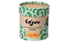 Cajuu Lake Natron Salt and Pepper Cashew Nuts Tube 100g