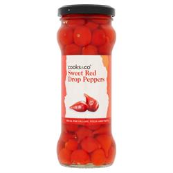 Cooks and Co Cooks & Co Sweet Red Drop Peppers 235g