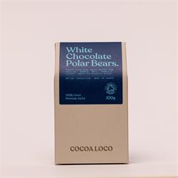 Cocoa Loco Cocoa Loco Organic White Chocolate Polar Bears 100g