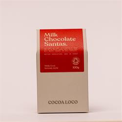 Cocoa Loco Cocoa Loco Organic Milk Chocolate Santas 100g