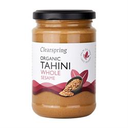 Sesame Meteriles Clearspring Organic Tahini - Whole Sesame 280g – feel marvellous