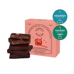 Cosmic Dealer Mini Chocolate Box Peanut butter - Box of 4 Organic Bites 80g