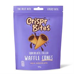 Crispr Bites Crispr Bites Milk Chocolate-Filled Mini Cones 100g