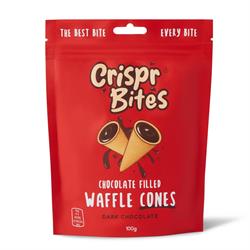 Crispr Bites Crispr Bites Dark Chocolate-Filled Mini Cones 100g