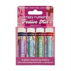 Crazy Rumors Crazy Rumors Festive Mix Lip Balms (4 pack)
