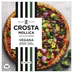 Crosta Mollica Pizza Vegana - Broccoli Red Onion Mushrooms and Chickpea 498g