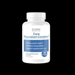 Cura Cura Nutrition's Magnesium Complex+. 90 capsules