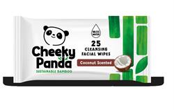 Cheeky Panda 100% Bamboo Cleansing Facial Wipes Coconut Scented 25 Wipes