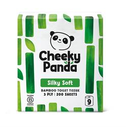Cheeky Panda 100% Bamboo Toilet Tissue 9 Pack