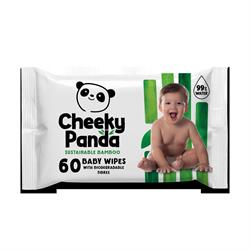 Cheeky Panda Biodegradable Bamboo Baby Wipes with 99% Purified Water