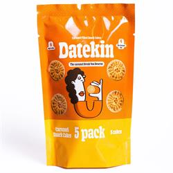 Datekin Datekin Caramel Filled Snack Cakes Multipack 5x18g