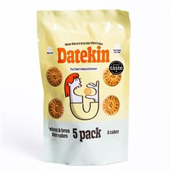 Datekin Datekin Wheat & Bran Date Filled Cakes Multipack 5x18g