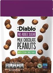 Diablo Sugar Free :Diablo No Added Sugar Chocolate Peanut 40g