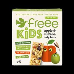 Doves Farm FREEE Organic Kids Apple & Sultana Flapjack Oaty Bars 5x25g