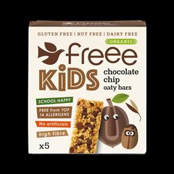 Doves Farm FREEE Organic Kids Chocolate Chip Flapjack Oaty Bars 5x25g