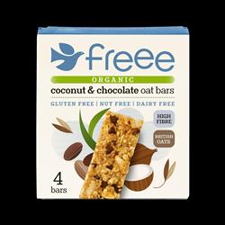 Doves Farm Freee Coconut & Chocolate Oat Bar 4x35g