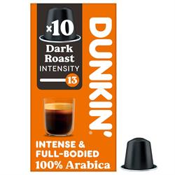Dunkin Dunkin Nespresso Compatible Capsules Dark Roast 10 capsules