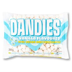 Dandies Mini Vegan Vanilla Marshmallows 'HOME BAKING/INGREDIENT' 200g