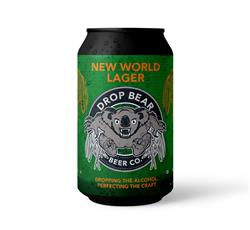 Drop Bear Beer New World Lager 0.5% 330ml