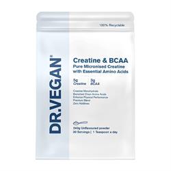 Dr Vegan Creatine (5g) & BCAA (3g) 30 servings Unflavoured Powder 240g