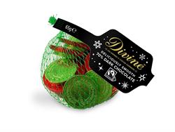 Divine Chocolate 70% Fairtrade Dark Choc Coins 65g