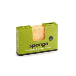 Ecoliving Compostable UK Sponge - Large 120 x 80 x 25mm