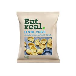 Eat Real Eat Real Lentil Chips Salted 18g