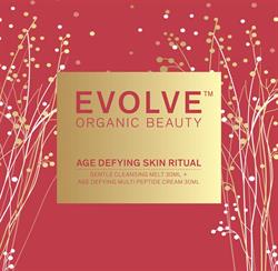 Evolve Organic Beauty EVOLVE Age Defying Skin Ritual Gift-Gentle Melt 30ml Age DMP Cream30ml