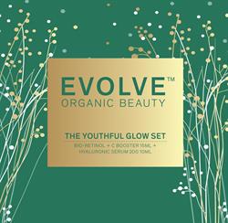 Evolve Organic Beauty The Youthful Glow Set (Bioretinol C 15ml  Hyaluronic Serum 10ml)