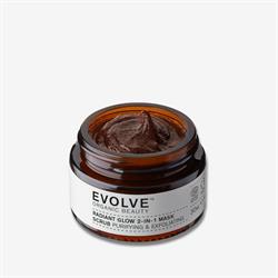 Evolve Organic Beauty Evolve Glow Boost Gift ( radiant glow 2 in 1 mask scrub 30ml cracker)