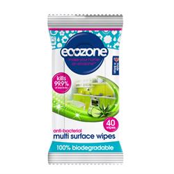 Ecozone Anti-bac Multi Surface Wipes (40 wipes)