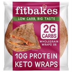 Fitbakes Fitbakes Keto 10G Protein Wholemeal Wraps 50g