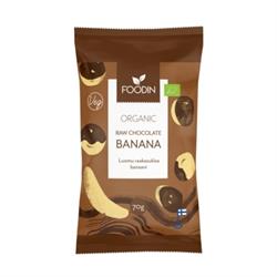 Foodin Organic Raw Chocolate Coated Banana 70G
