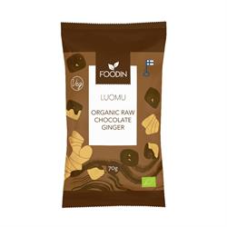 Foodin Organic Raw Chocolate Coated Ginger 70g