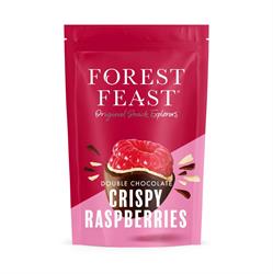 Forest Feast Forest Feast Double Dipped Dark Chocolate Crispy Raspberries 100g